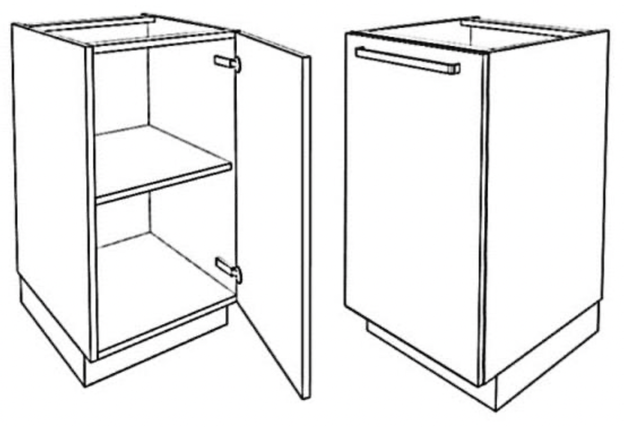 1 door 45cm